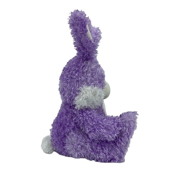 Dan Dee Easter Bunny Rabbit Soft Purple Satin Egg Big Feet Ears Bow Plush 20" - Picture 6 of 12